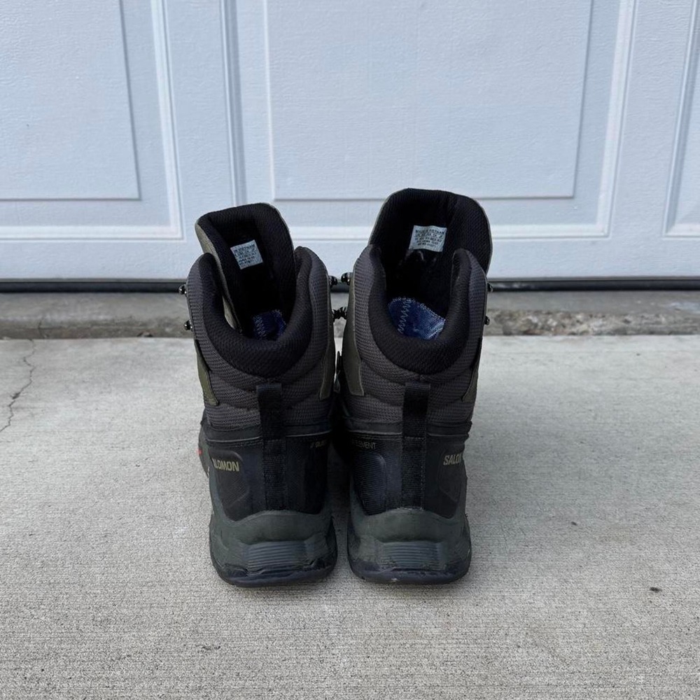 GREEN SALOMON QUEST ELEMENT HIKING BOOTS - Picture 4 of 8